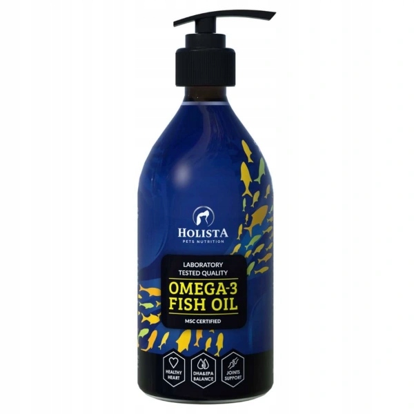 Holista Omega3 Fish Oil 500ml olej z ryb morskich dla psa i kota