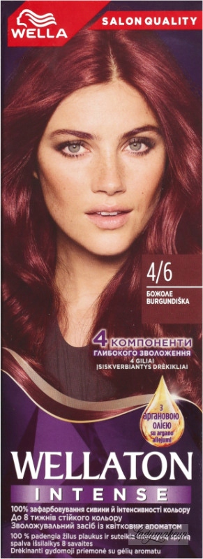 WELLATON Burgund krem farba do włosów 4/6