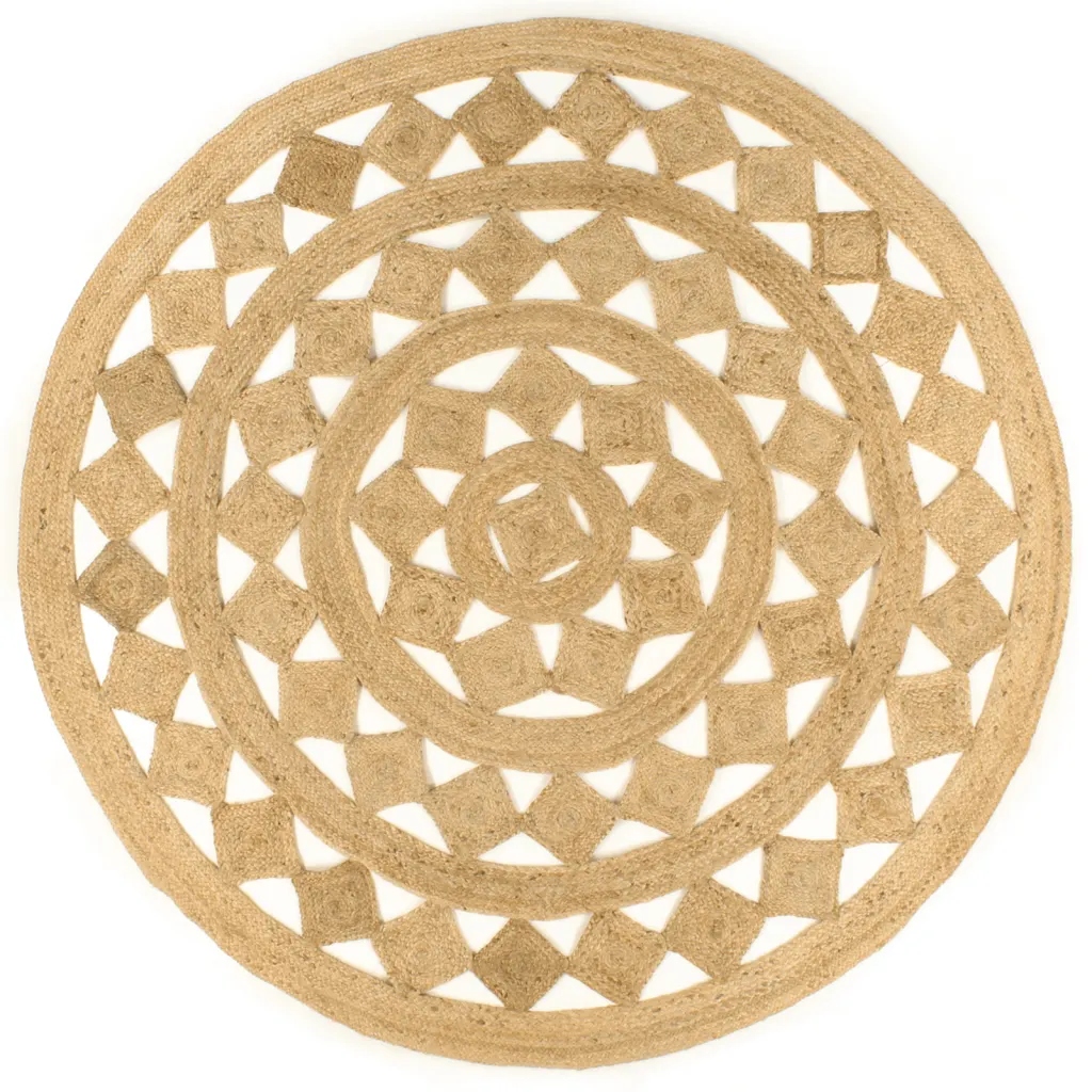 Ručne pletený koberec z juty, 240 cm