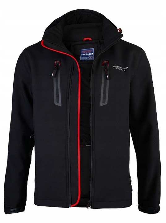 Pánská jarní bunda Softshell proti dešti s kapucí WX063 XXL