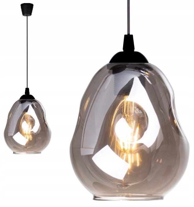 

Lampa Wisząca Sufitowa Żyrandol Plafon Led Szkło
