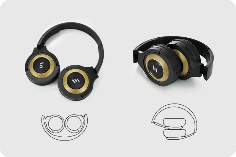 SŁUCHAWKI BEZPRZEWODOWE BLUETOOTH MIKROFON MP3 Impedancja 32 Ω