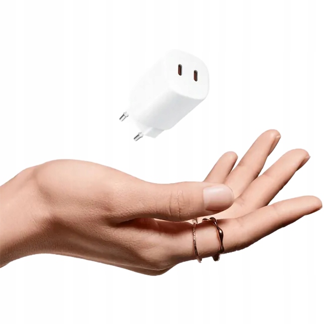 Nabíječka Xiaomi pro telefon/tablet, 45W 2x Usb-c, malá, lehká, rychlá GaN