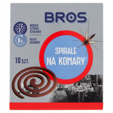 10x SPIRALA ODSTRASZACZ NA KOMARY MESZKI BROS Rodzaj inny
