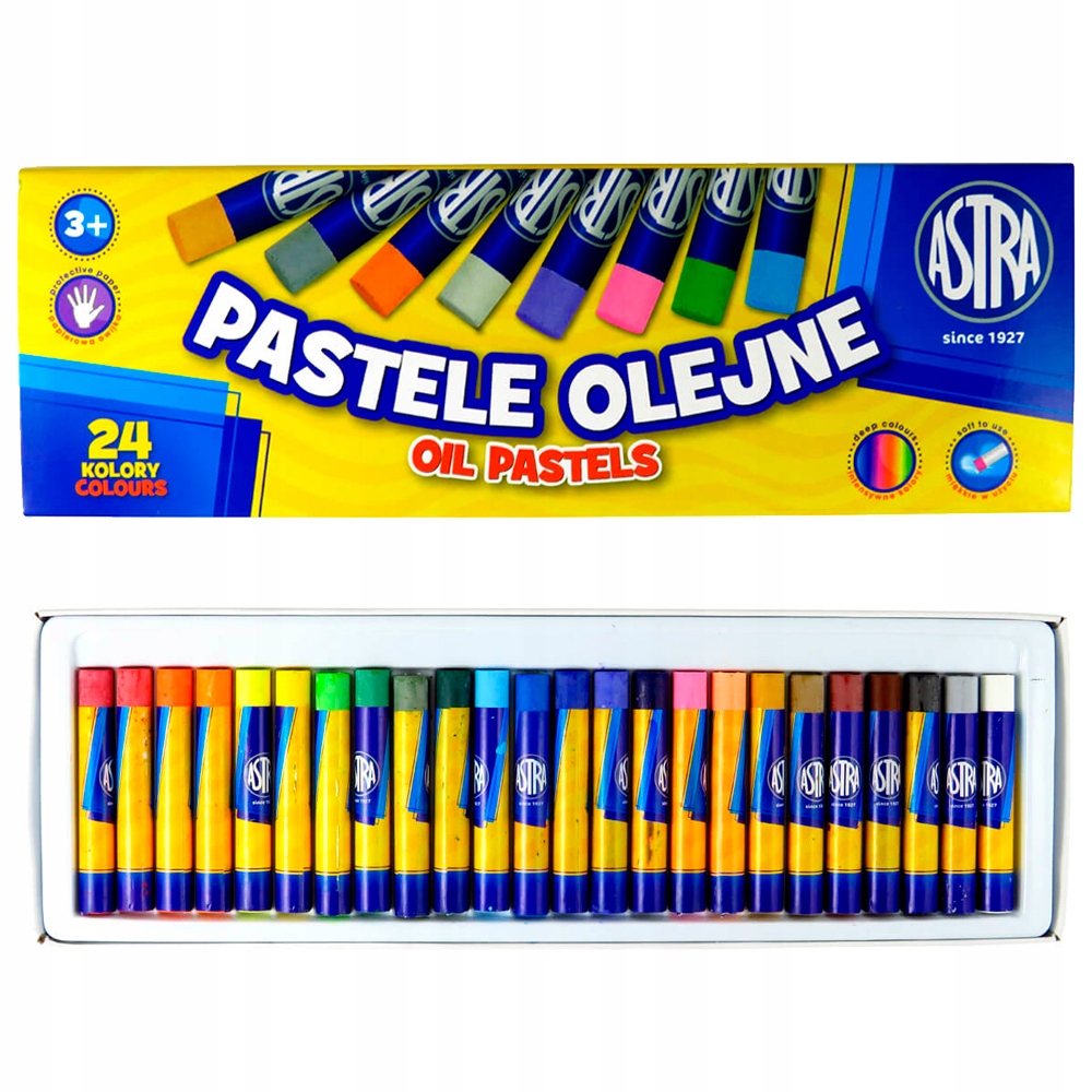 KREDKI PASTELE OLEJNE ASTRA 24 SZT