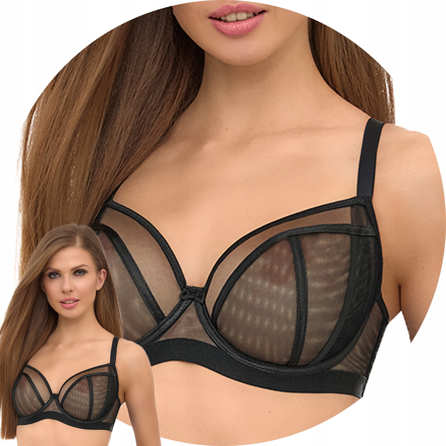 Lupo 2520 Big měkká podprsenka černá 85G
