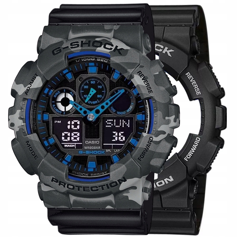 Sada G-shock GA-100-1A2ER Šedá Černá