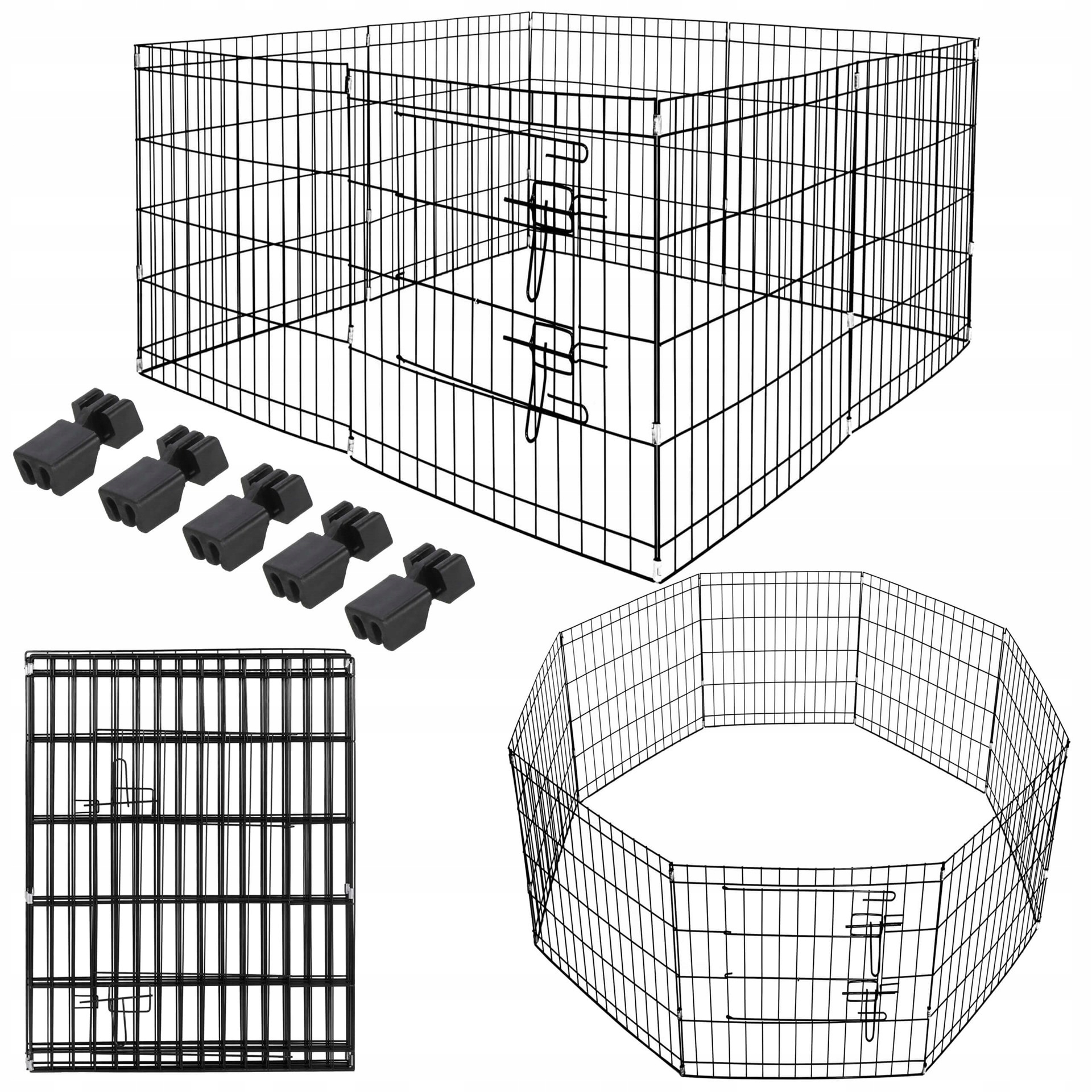 Zagroda Wybieg Dla Psa Kota Szczeniąt Królika Kojec Klatka 160x60cm Bramka