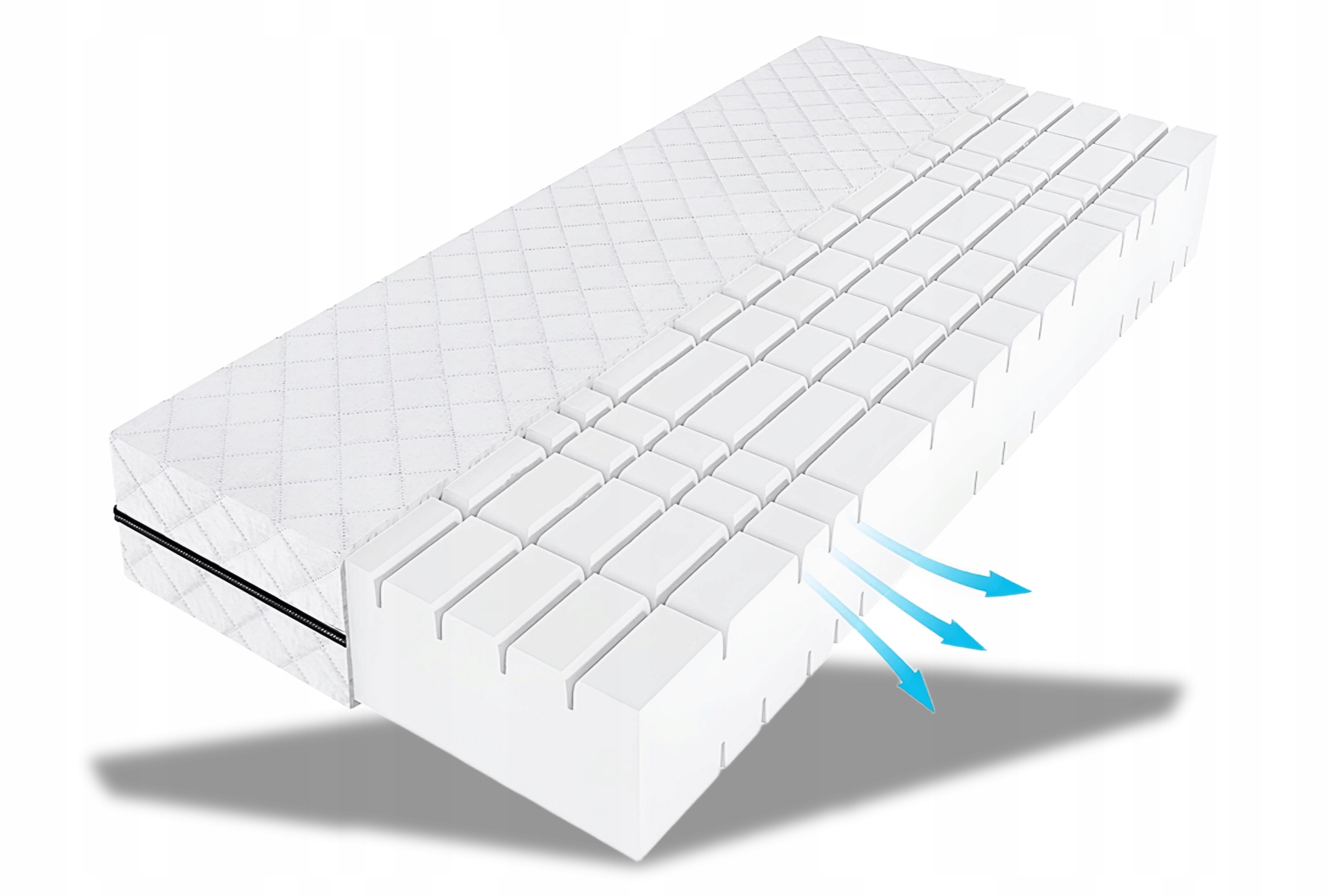 Materac 140x200 piankowy Hr średnio twardy 20 cm Pearlo Prestige Plus