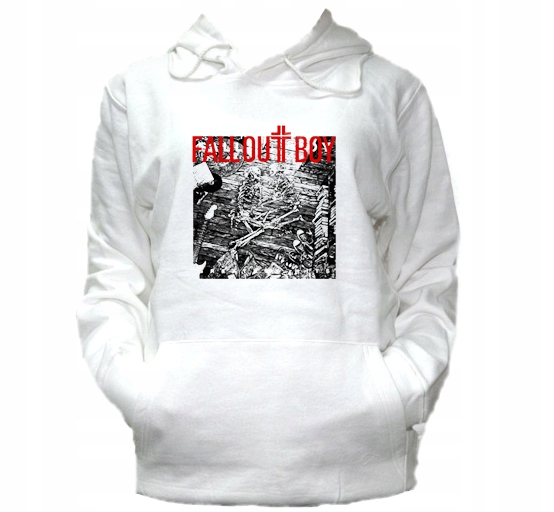 

S Bluza Kaptur Damska Fall Out Boy Punk Fob Wzór