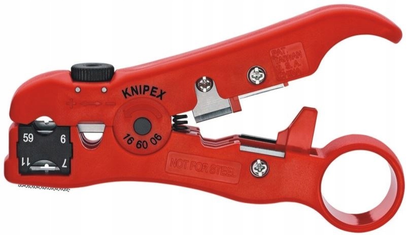 

Knipex 16 60 06 Ściągacz izolacji Coax Utp