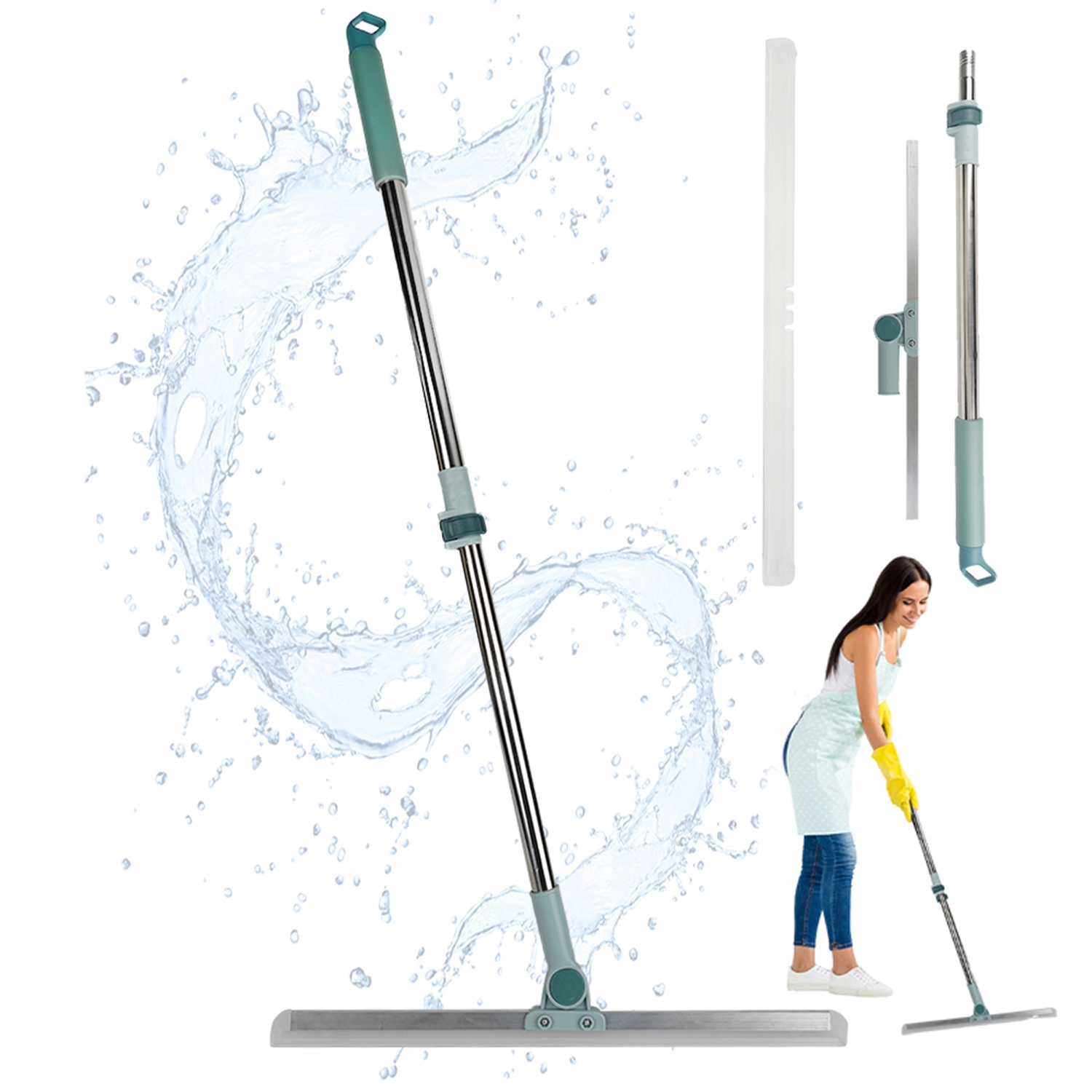 Levně Stěrka Na Vodu Na Okna, Nastavitelná Délka, Lze Otáčet O 180 Stupňů