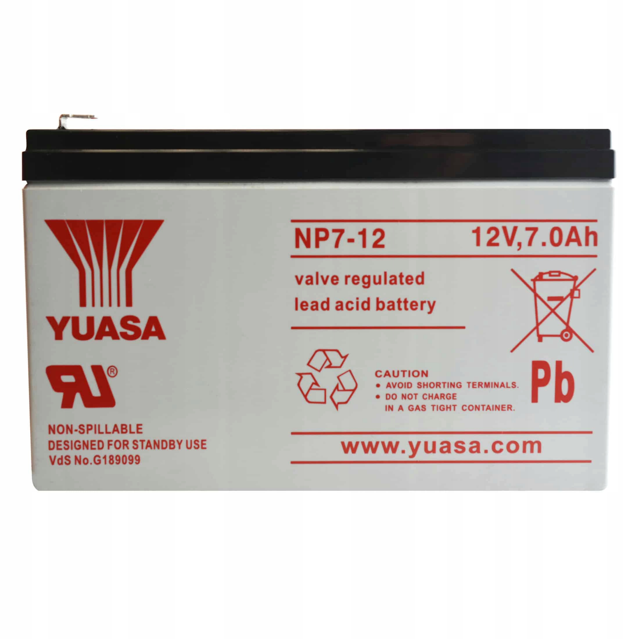 Yuasa NP7-12 7AH 12V Agm