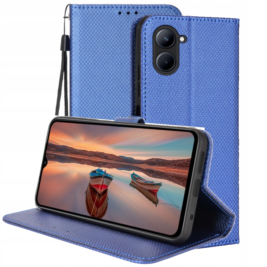 

Etui Case Smart Magnet Do Realme C33 2x Szkło