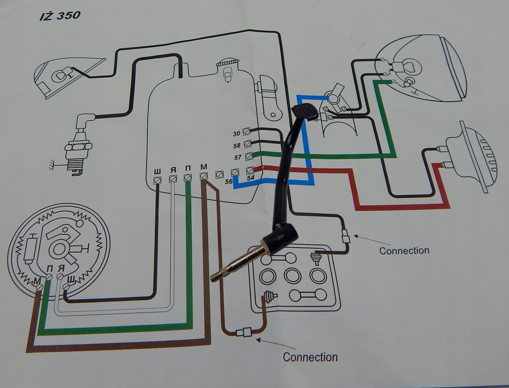 Inštalácia ŽE-49 V Bavlnenom Opletení Schéma