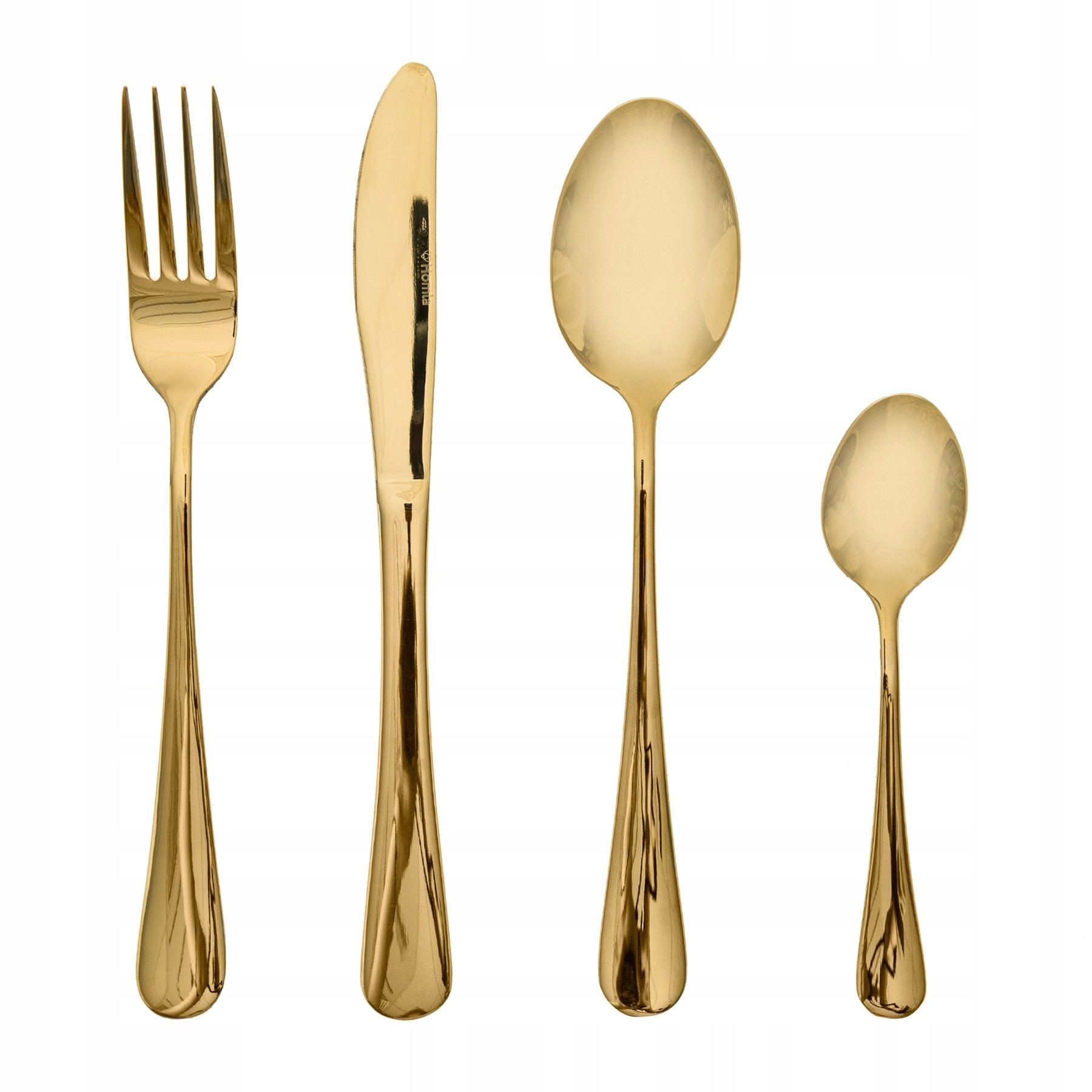 Komplet sztućców Homla Abele 16 el. złote