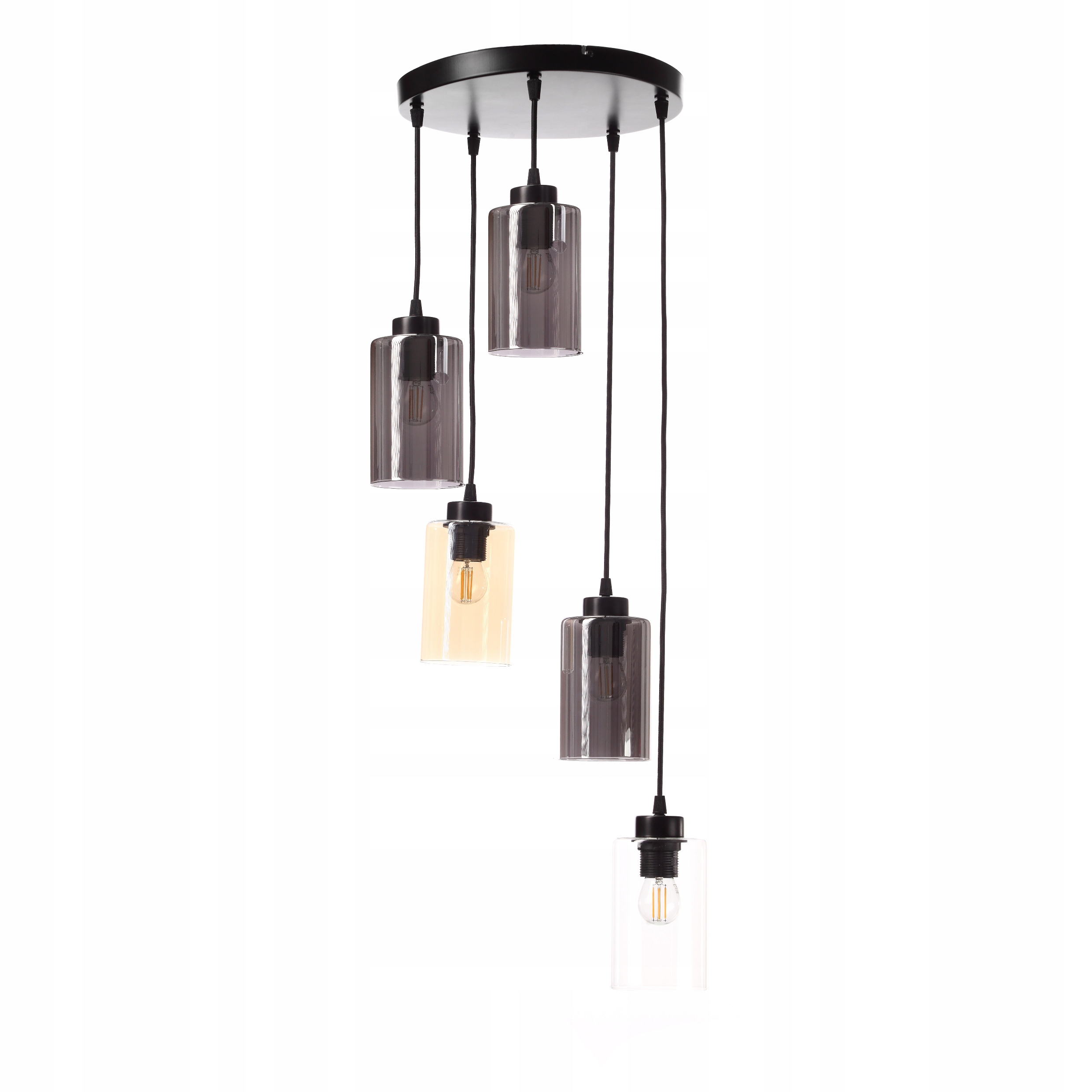 Závěsná Stropní Lampa Dlouhý Lustr Skleněné Tuby Barvy Led Edison