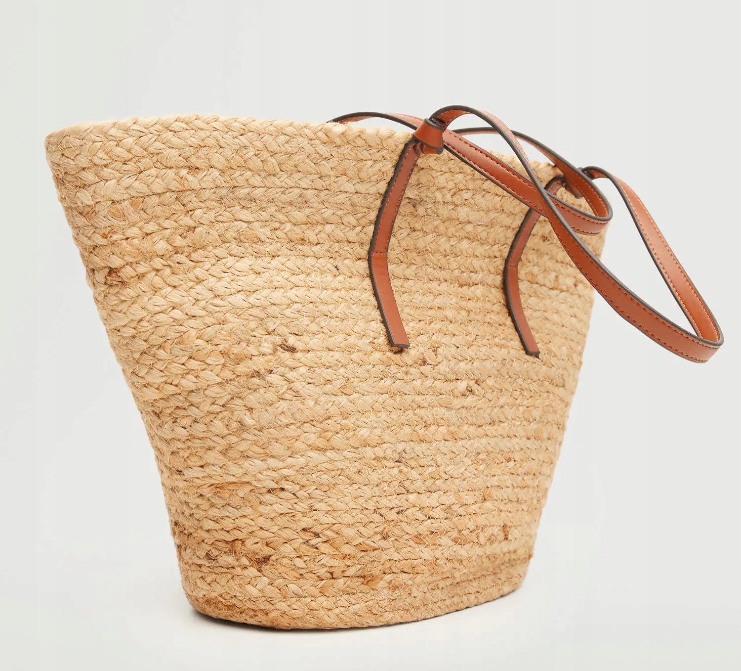 MANGO słomkowa torebka NOWA koszyk rafii plażowa OSTATNIA A4 Marka Mango