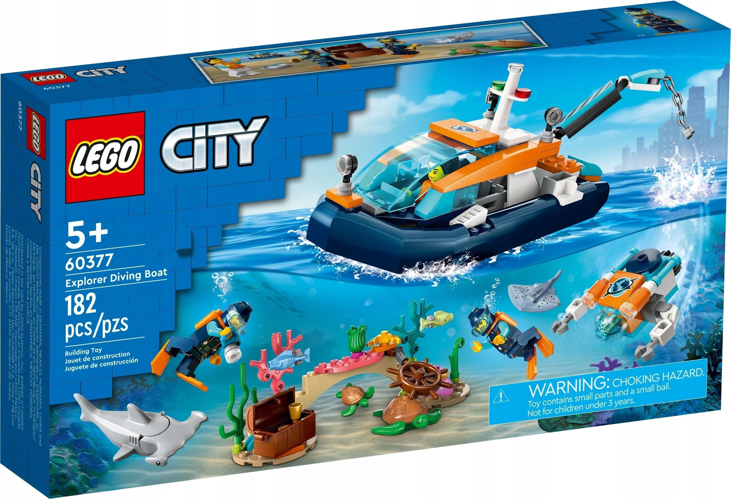 Lego City 60377 Loď pro potápění výzkumníka Nové
