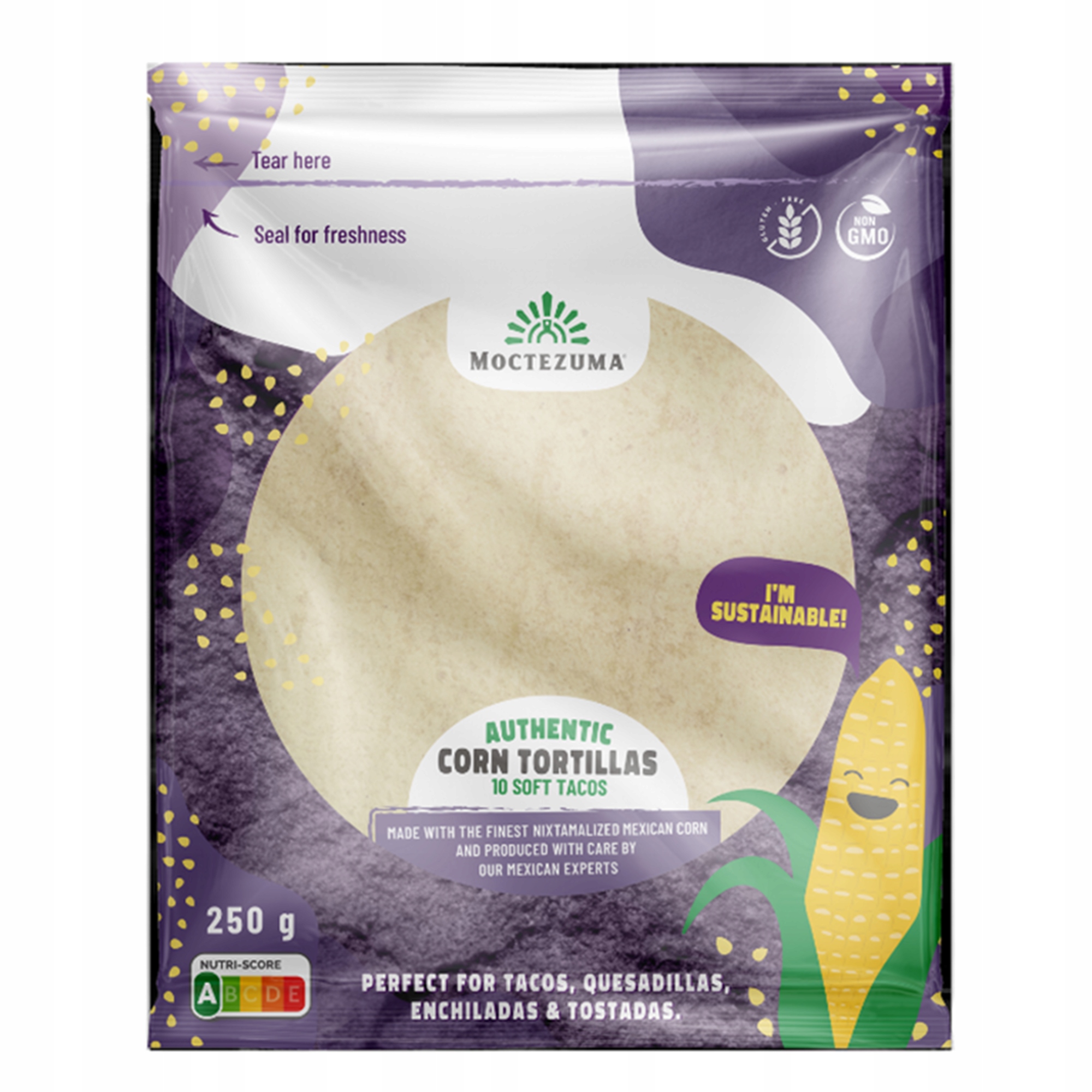 Moctezuma kukuričné tortilly 15 cm v kvartovom balení 250 g Stav balenia originálne
