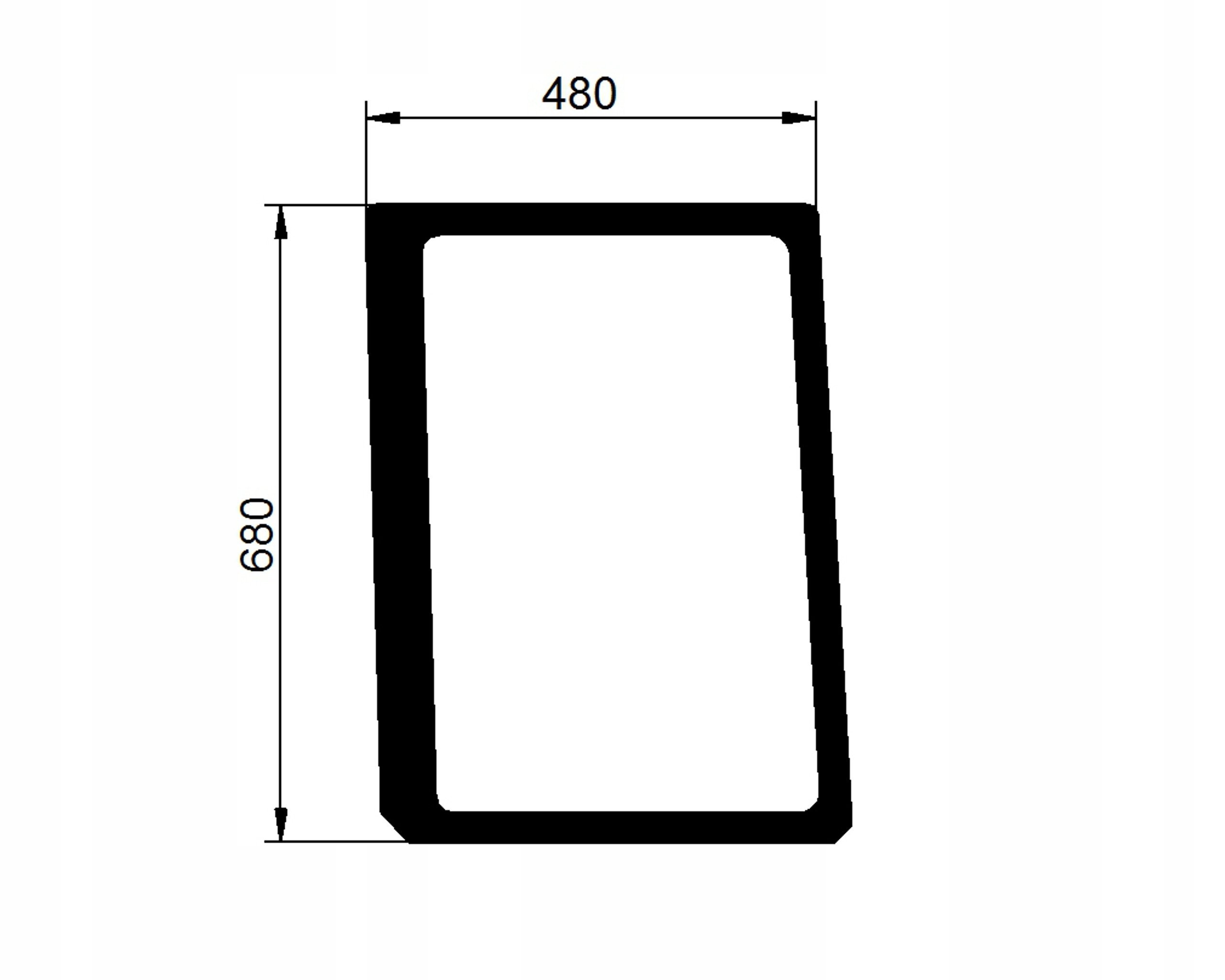 sklo Valtra Valmet Série T1, N boční levé