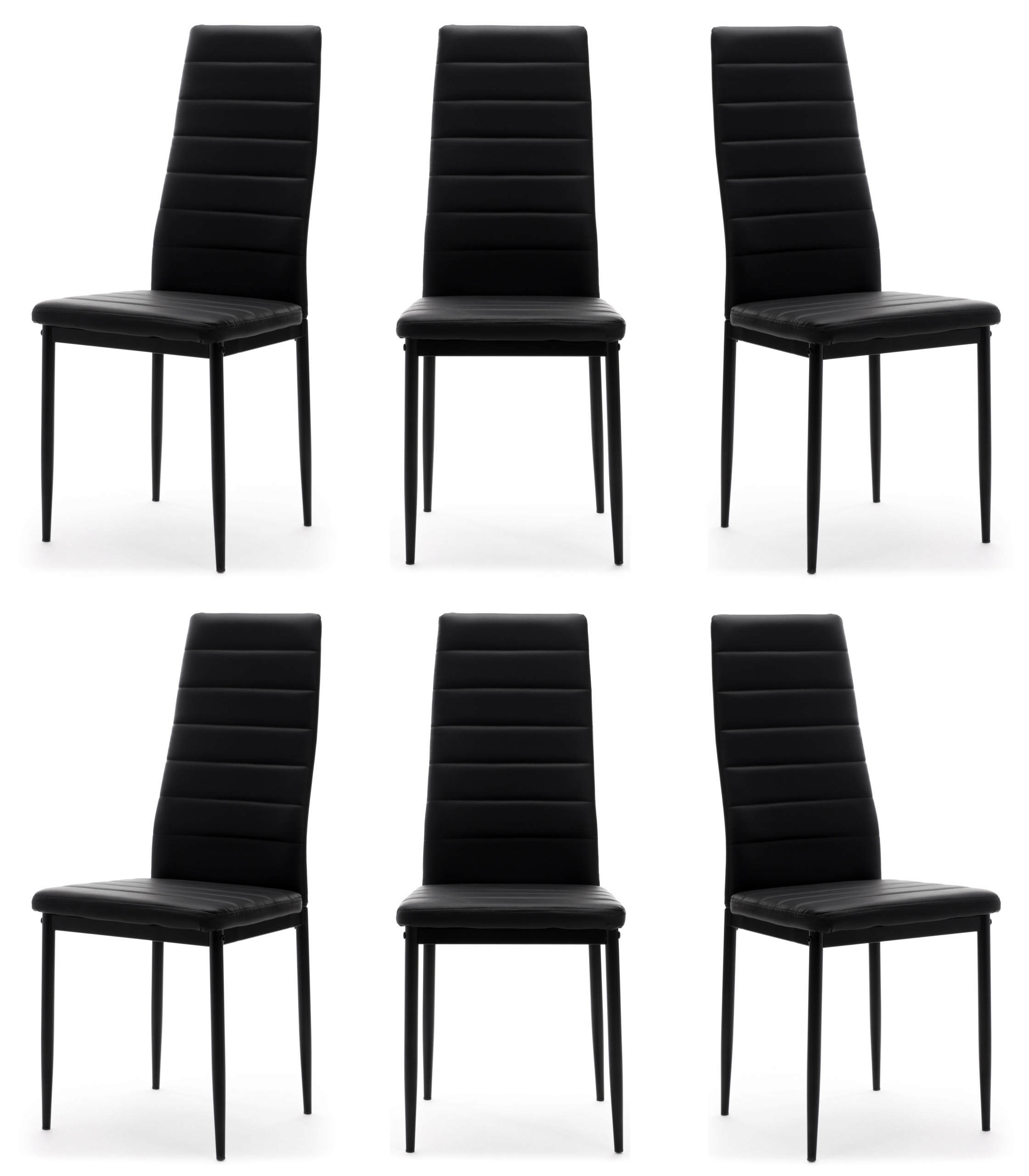 Čalouněná Židle Fado Ekokůže Černá