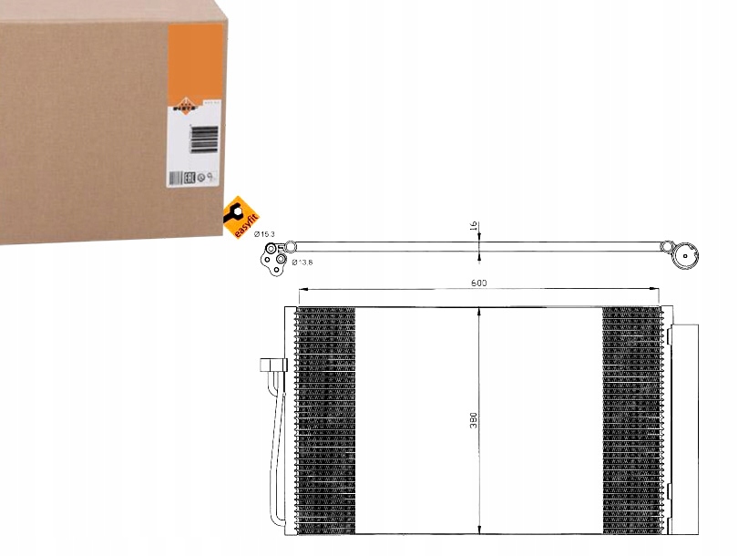 NRF35538 Kondenzátor Klimatizace Bmw E60 5/7 02- Asistent řidiče #33