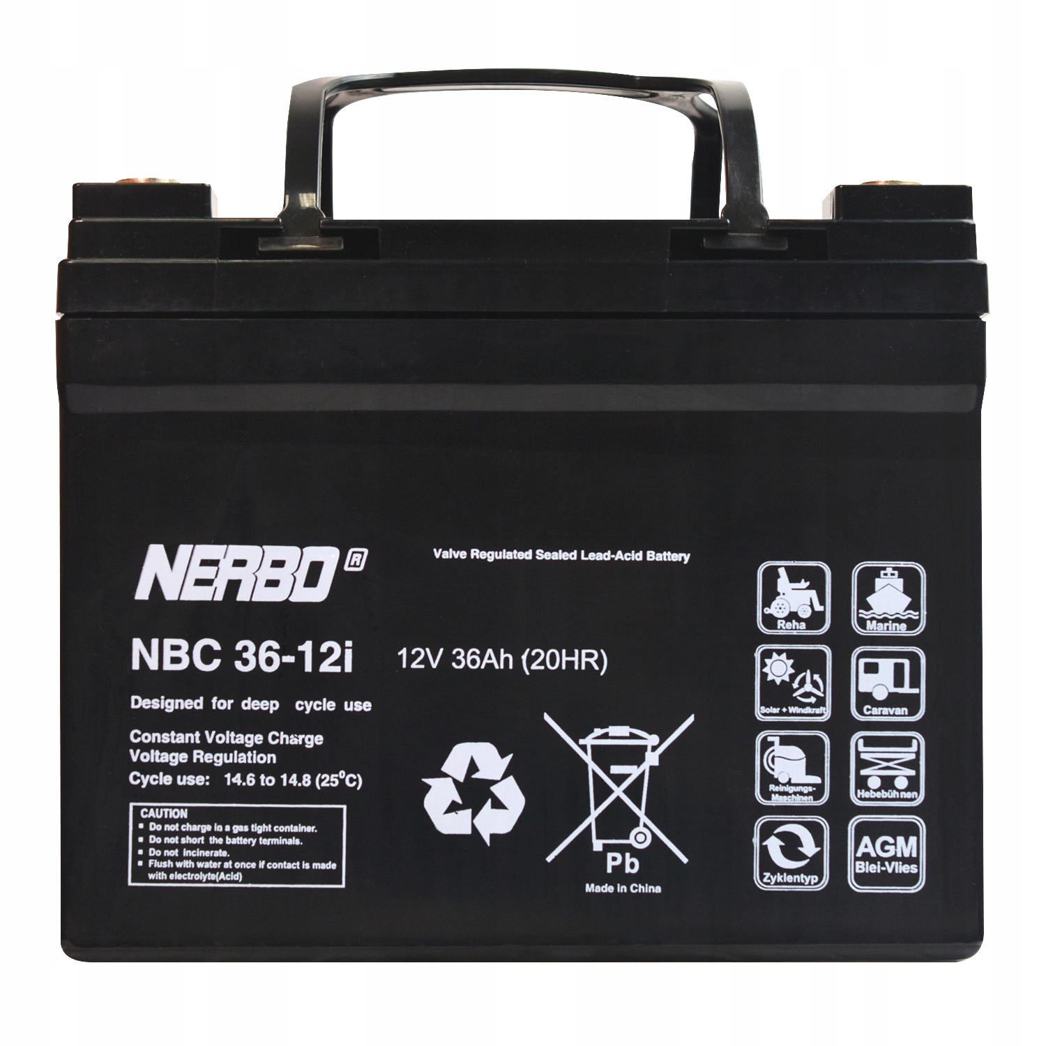 Nerbo NBC36-12i 12V 36Ah Vrla Agm Nbc 36-12i