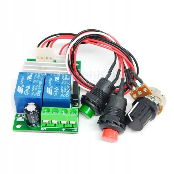 Moduł Regulatora obrotów silnika prawo-lewo 6-24V DC - 3A - sterownik PWM Model 6-24V
