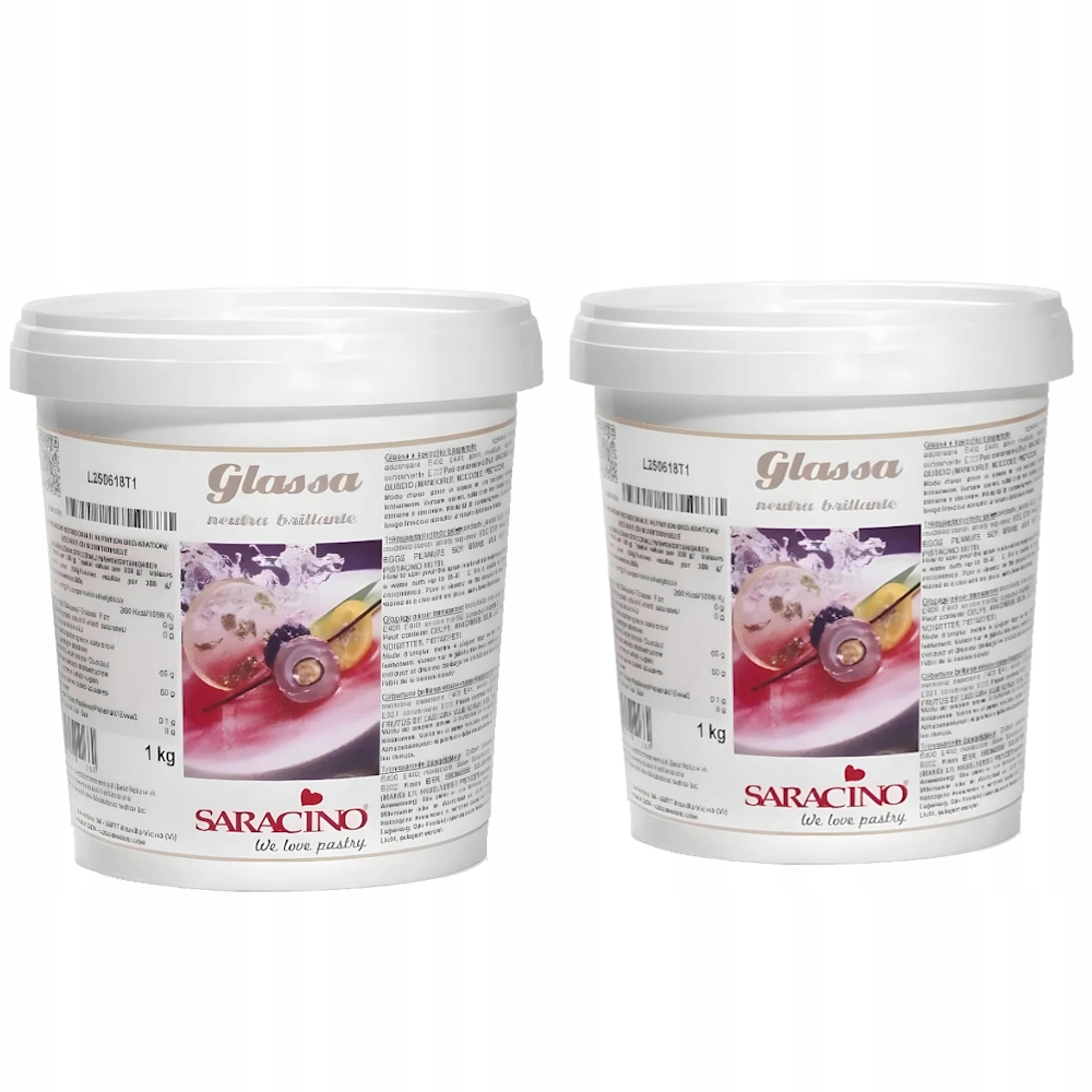 Glazura polewa lustrzana Saracino przezroczysta zestaw 2 x 1 kg