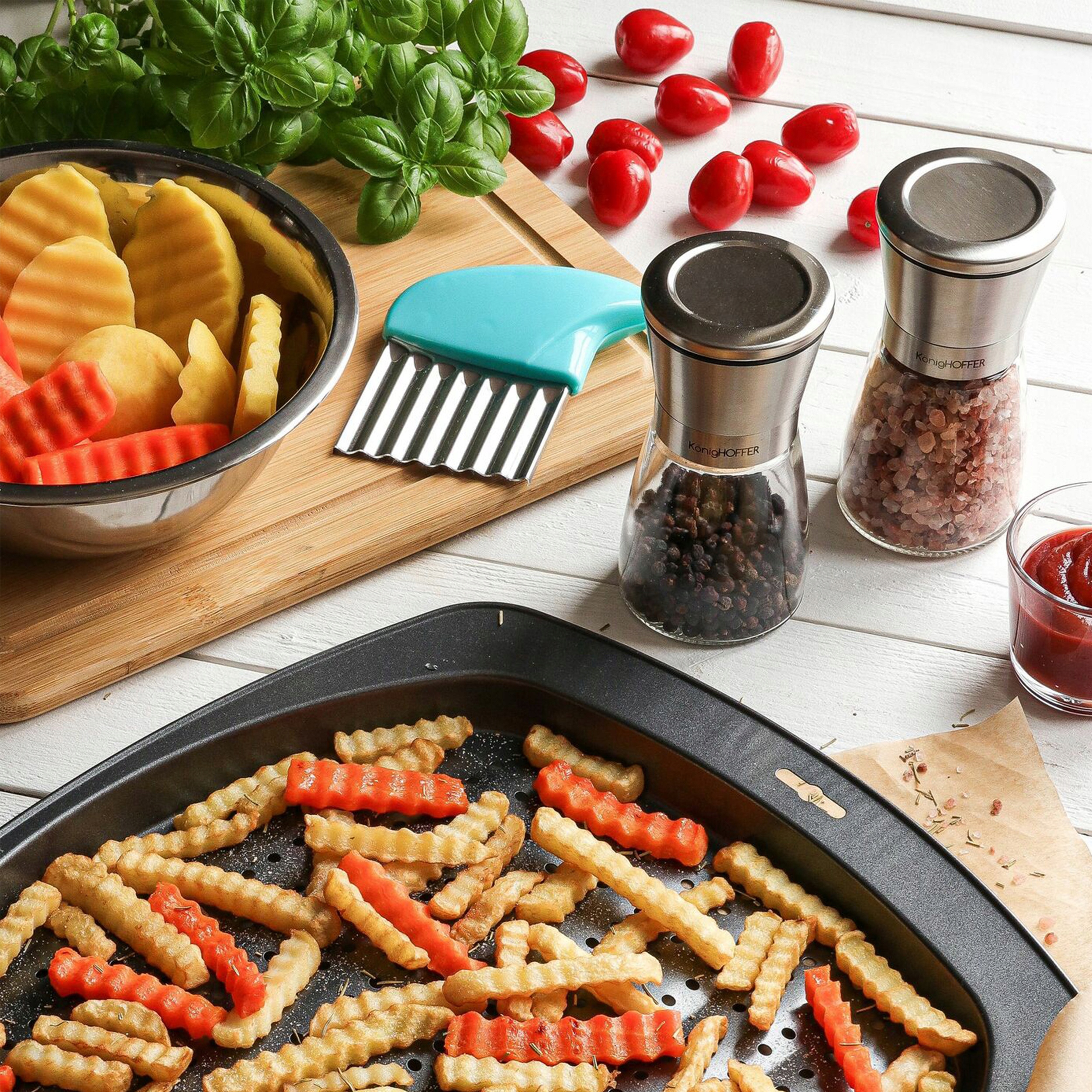 CERAMICZNY MŁYNEK RĘCZNY DO PIEPRZU I SOLI 2szt Marka inna