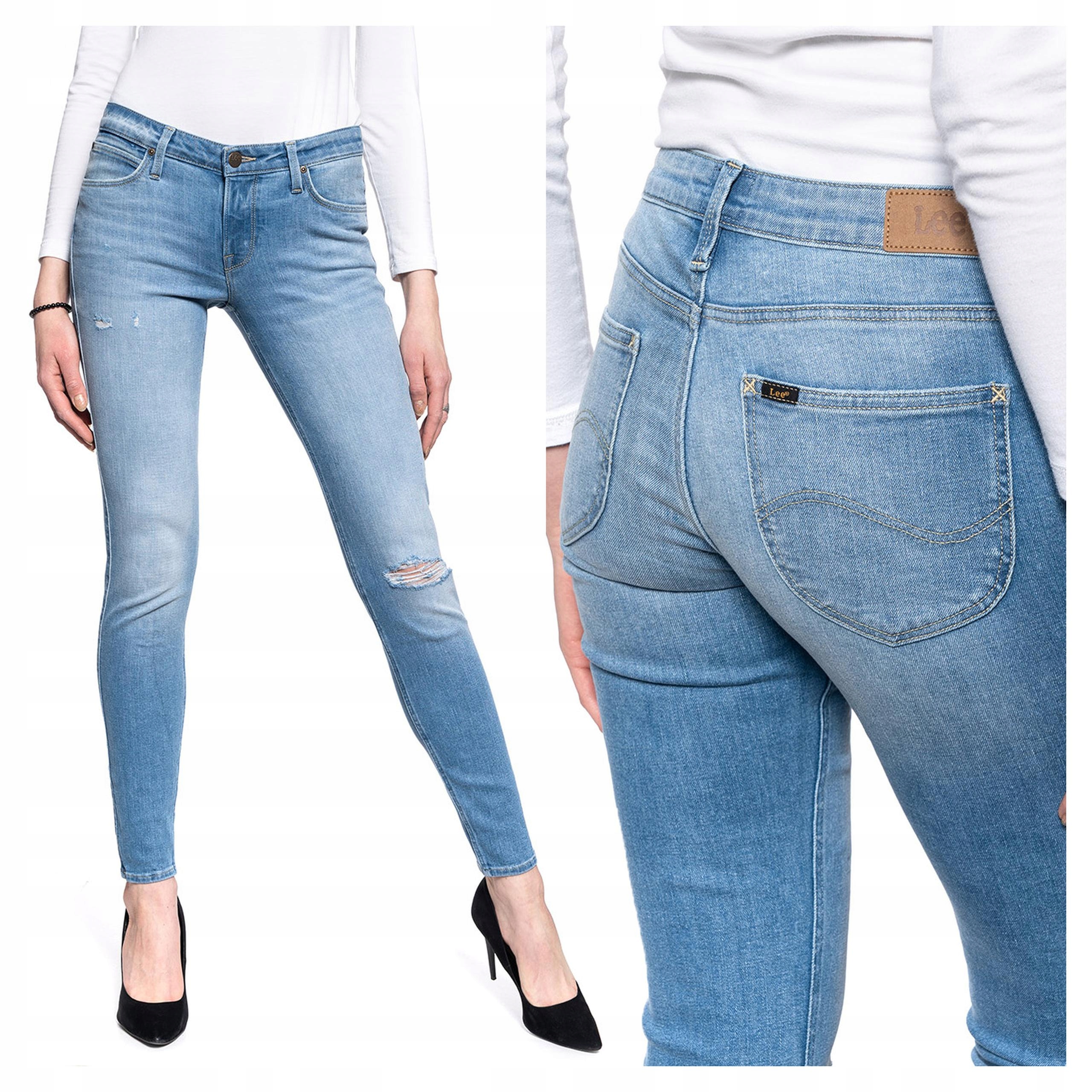 Dámské kalhoty Lee Scarlett Džínové Přiléhavé Klasické W28 L33