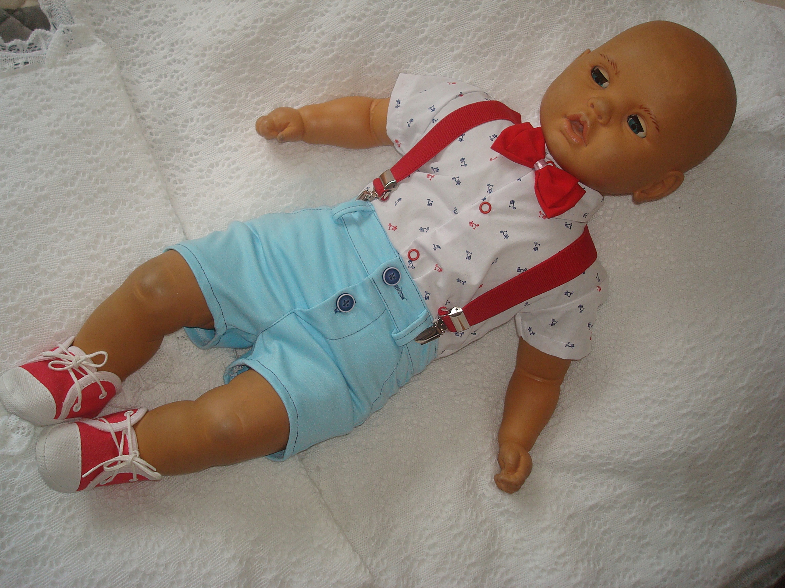 KOMPLET LATO UBRANKO /CHRZTU /WESELE/ SPODENKI 62 Marka bez marki