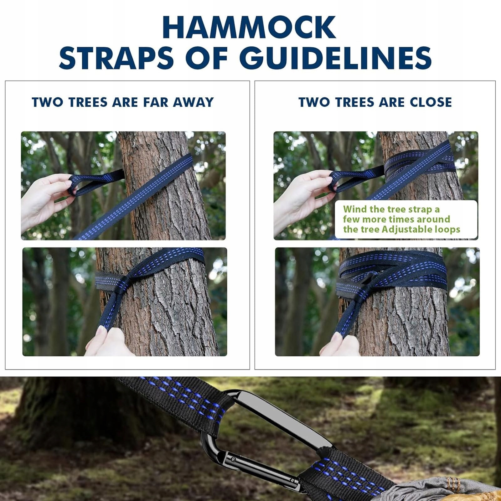 ULTRALEICHT HAMMOCK DLA 2 OSÓB NYLON 300x200cm DO 300kg CAMPING OGRÓD PLAŻA — miniatura 6