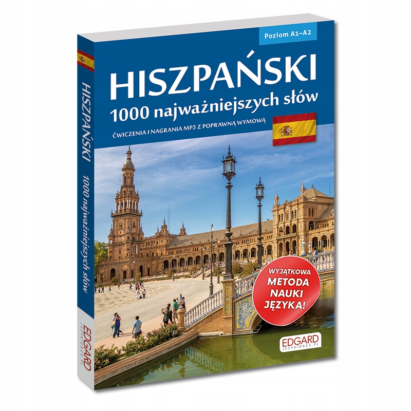 HISZPAŃSKI 1000 NAJWAŻNIEJSZYCH SŁÓW POZIOM A1-A2 ISBN 9788366237636