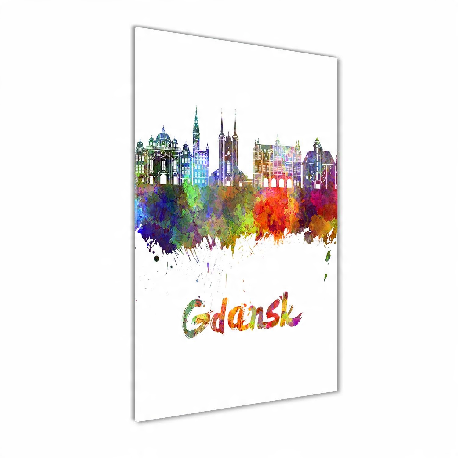 

Foto obraz szkło akrylowe Kolorowy Gdańsk 60x120cm