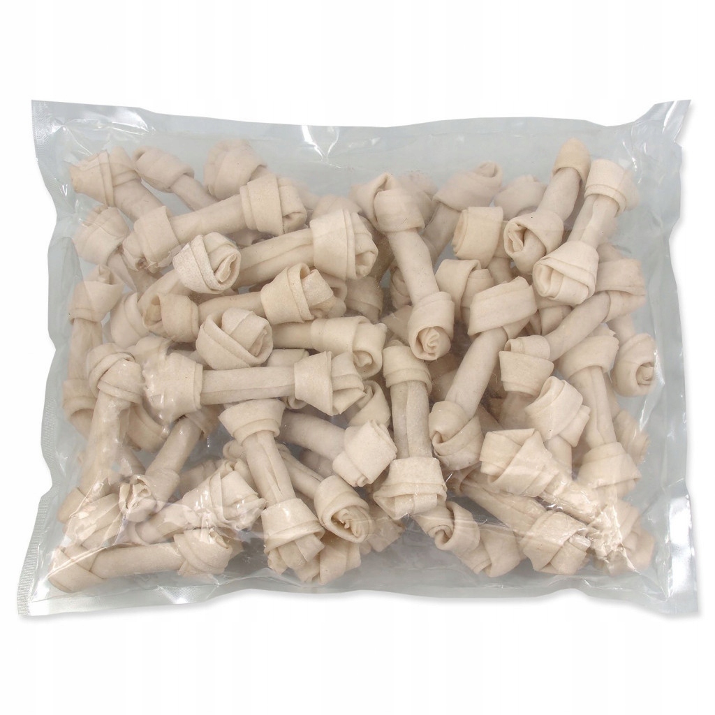 Levně Pochoutka Rasco uzel bůvolí bílý 11cm 50ks