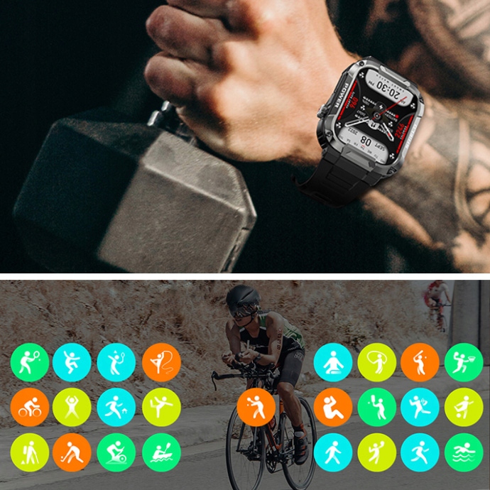 Zegarek męski SMARTWATCH Rubicon ROZMOWY SPORT SMS Model inny