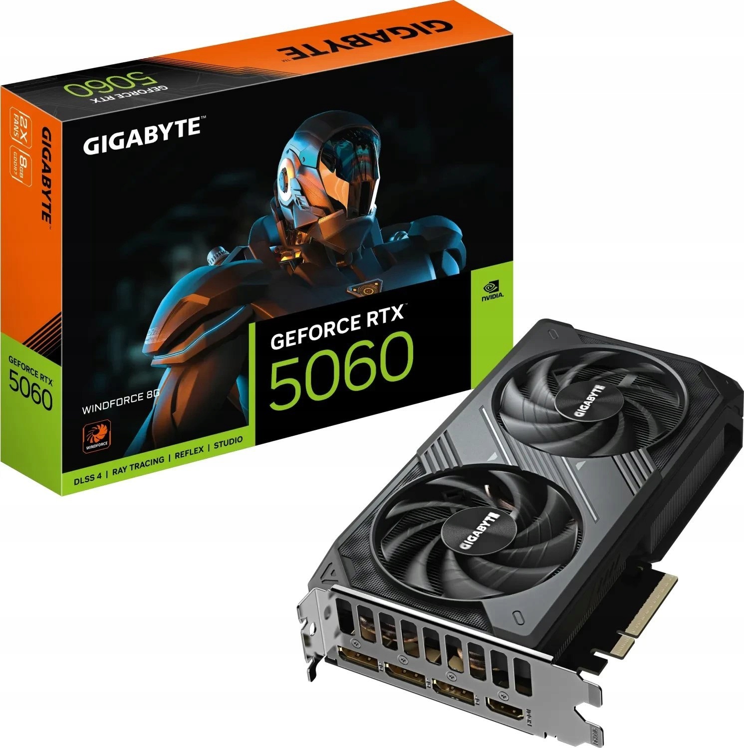Karta graficzna Gigabyte GeForce RTX 5060 Windforce 8GB GDDR7 DLSS4