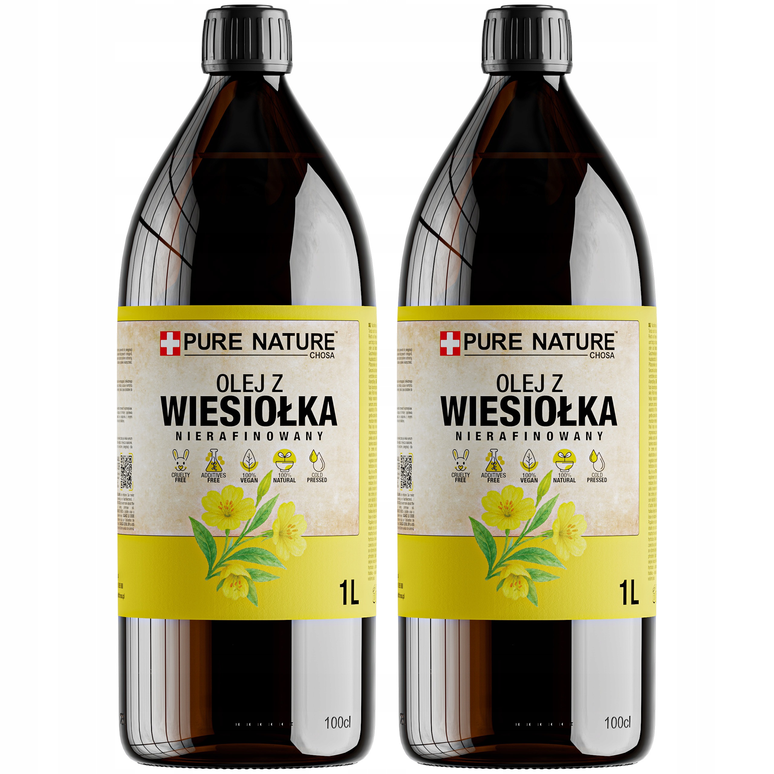 Pupalkový Olej Lisovaný Za Studena Nerafinovaný Přírodní 2x1 l (2 l)