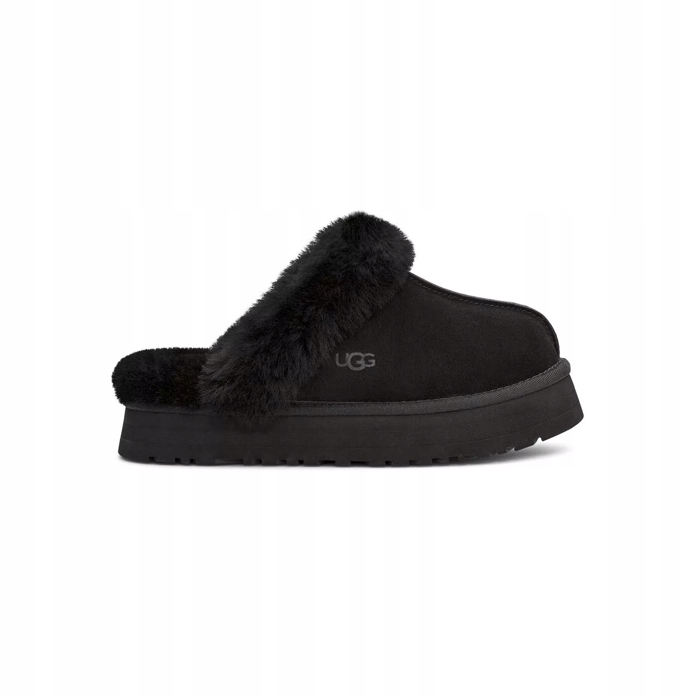 Dámské Pantofle Ugg Disquette 1122550-BLK, černé semišové, vlněné, velikost 36