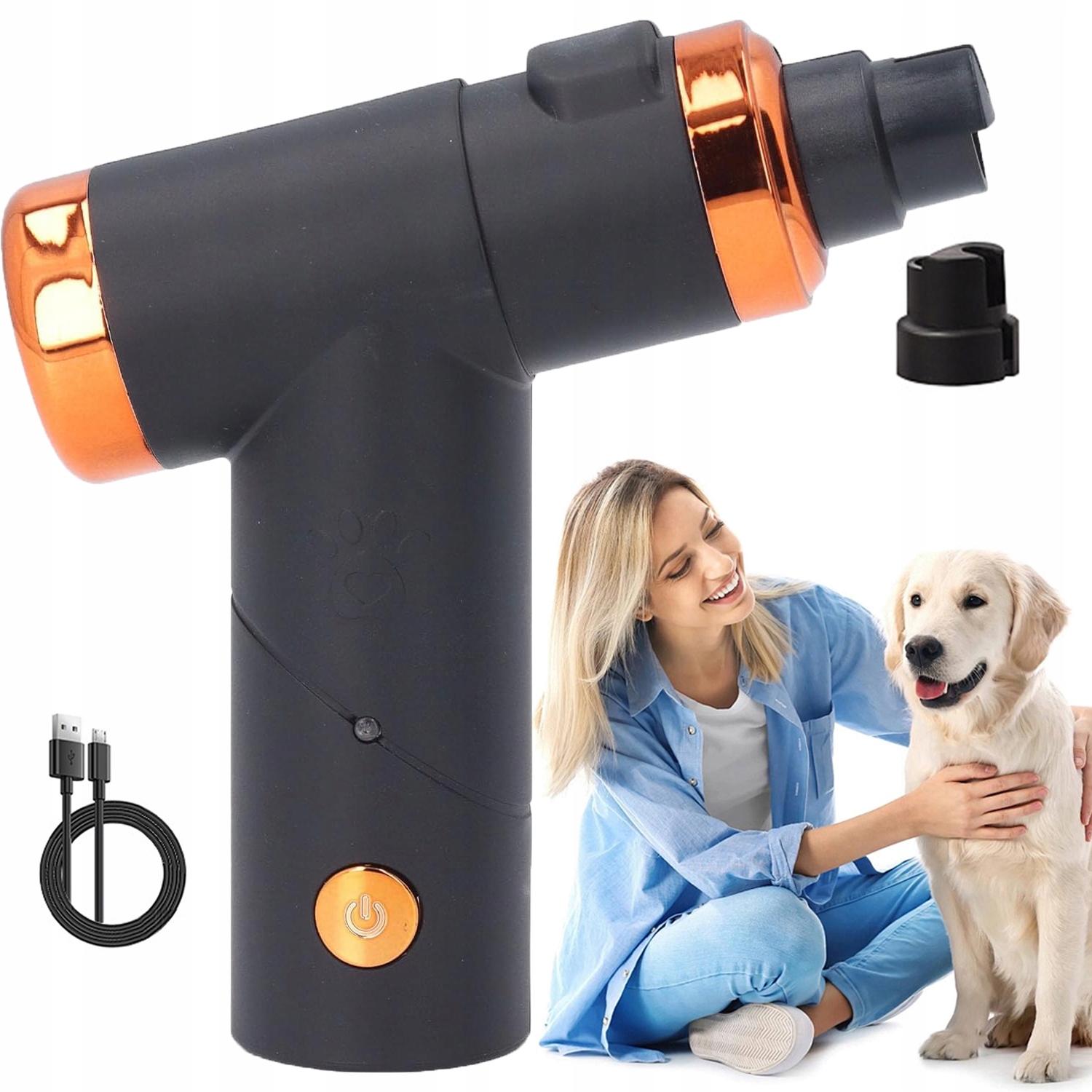 Levně Elektrický Pilník Na Drápky Pro Zvířata Psy Kočky Bruska Stříhač