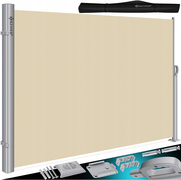 Bočná Aluminiová Markiza Automatická Záhradná Krytka Kesser 160 x 300 cm