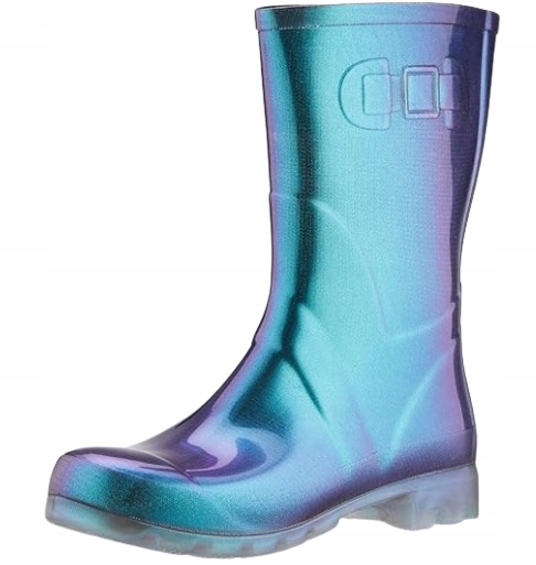 Beck Low Lakované Holínky Modré Fialové Voděodolné 39 J1C