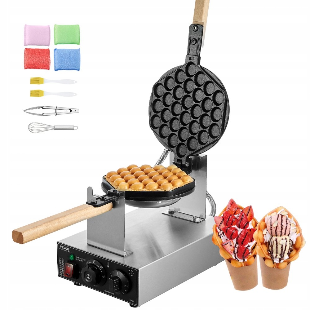 VEVOR Gofrownica 220V1400W Egg Bubble Waffle Maker bąbelkowa EAN (GTIN) 5902910039468