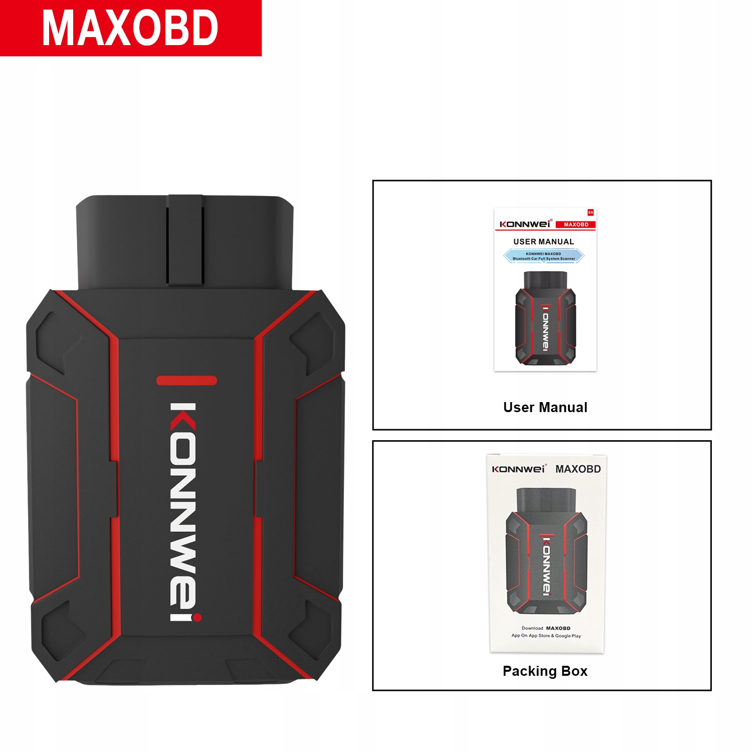 Rozhranie Konnwei Maxobd Doživotná Aktualizácia Full Motor Abs Airbag Can