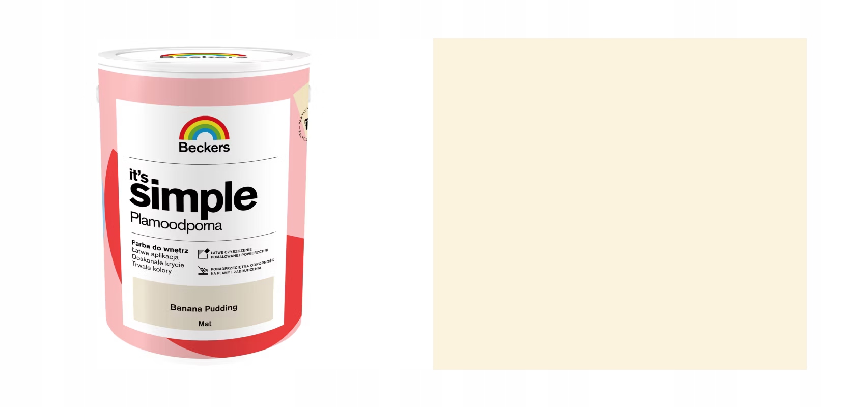 Beckers It's Simple Banana Pudding 5L Matná Skvrnitá Barva