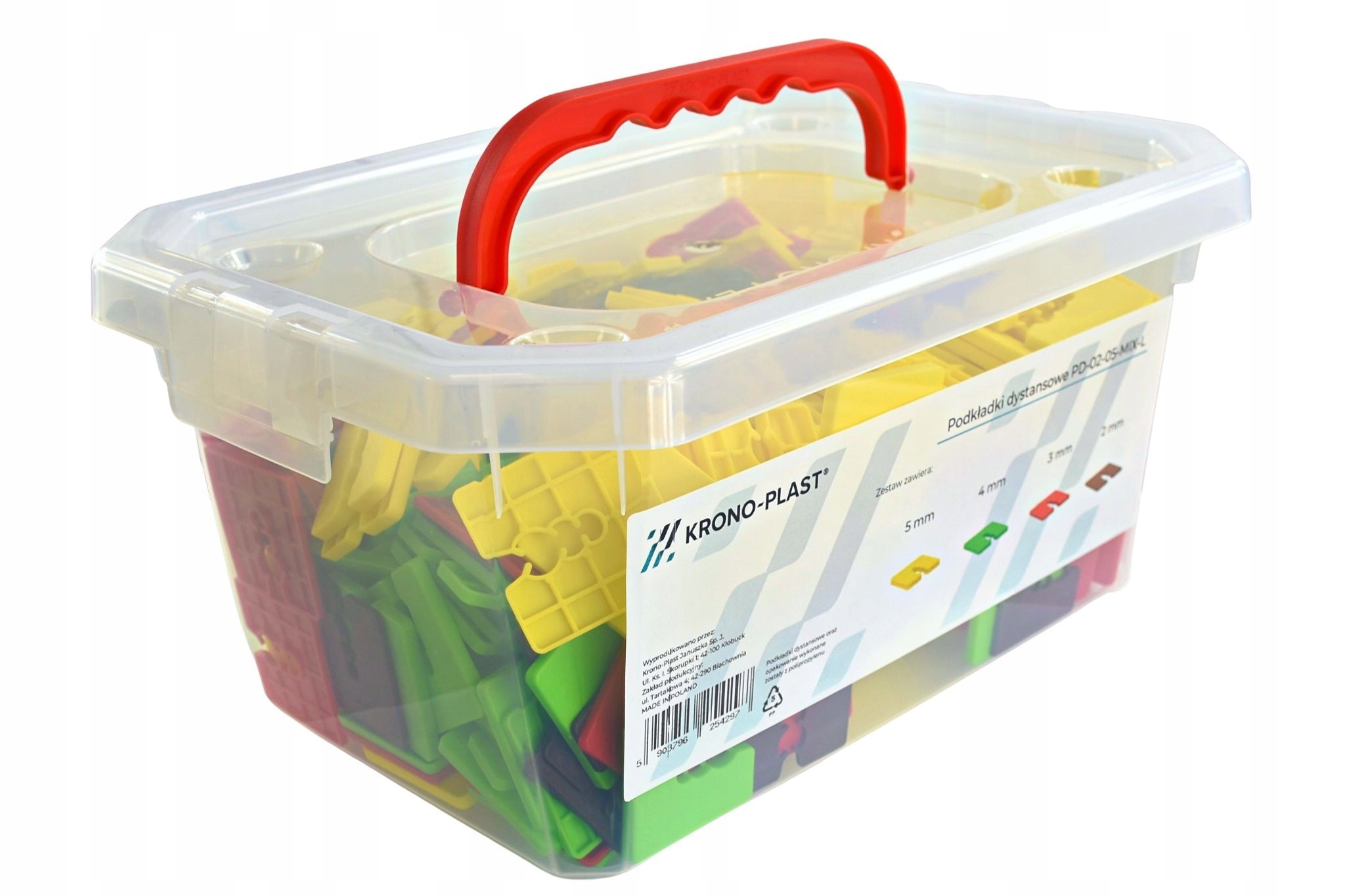 Podkładki Dystansowe 2-5 kliny wyrównujące poziomujące montażowe MIX 400