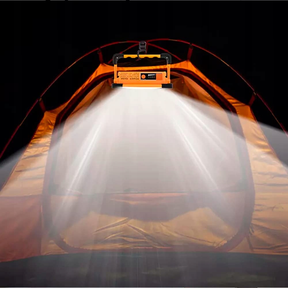 LEDME M LED Solarny PowerBank Lampa LED 2700 Lumen USB Solar Camping Garaż — miniatura 4