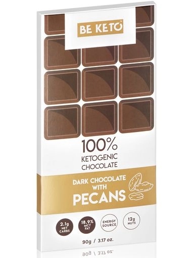 Levně 3xČokoláda s pekanovými ořechy a Mct Keto90g BeKeto Dark Chocolate s pekany